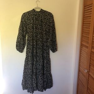 Zara Ruffle Floral Dress Size M
